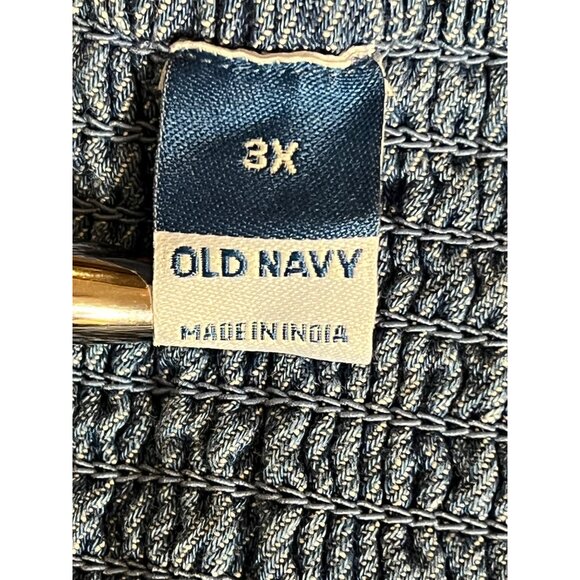 NWT Old Navy 3X Sleeveless Denim Mini Dress Blue Cotton Pockets Adj Straps - Picture 15 of 16